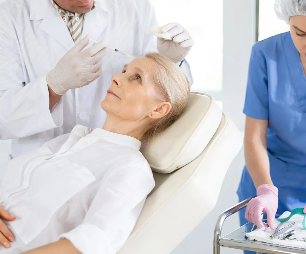 Common treatment areas for neurotoxins